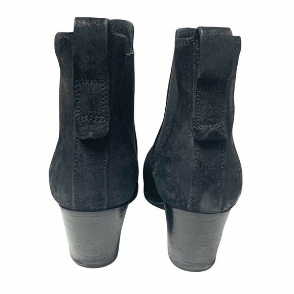Rag & Bone Devon Black Suede Leather Ankle Bootie - Picture 8 of 11